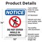 Signmission Do Not Enter While OSHA Notice Sign, Aluminum, 10in W x 14in L, 2PK OS-2PACK-NS-A-1014-V-11257 - alternate 2
